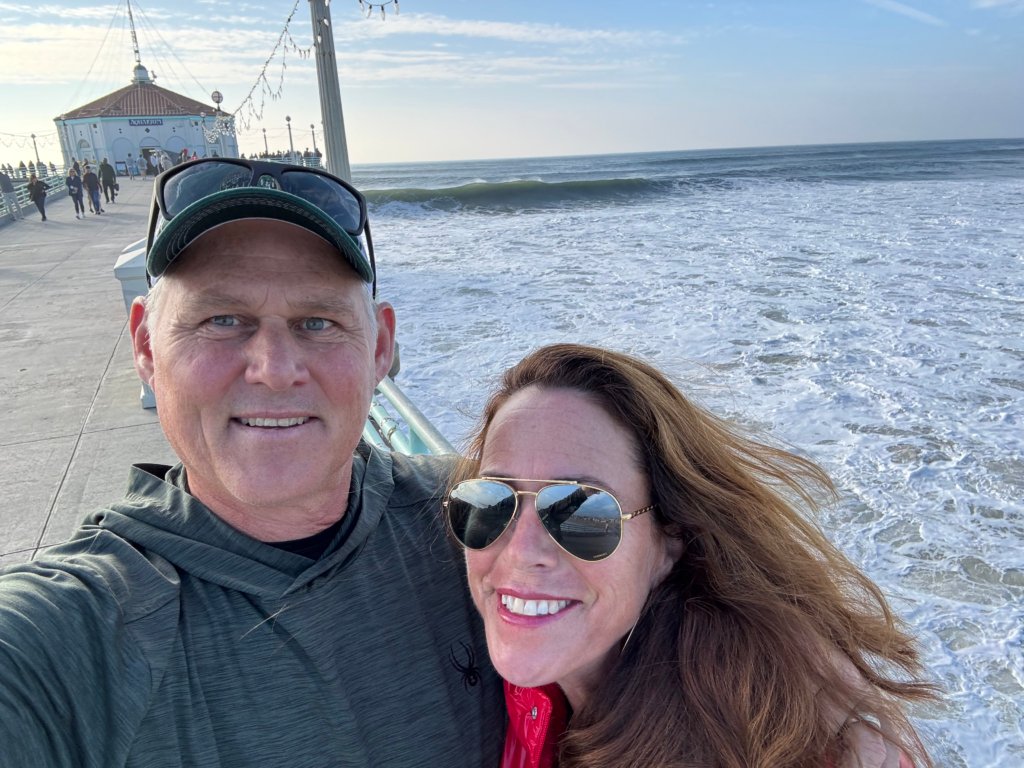 Bob and Tracie Millea on the Manhattan Beach Pier